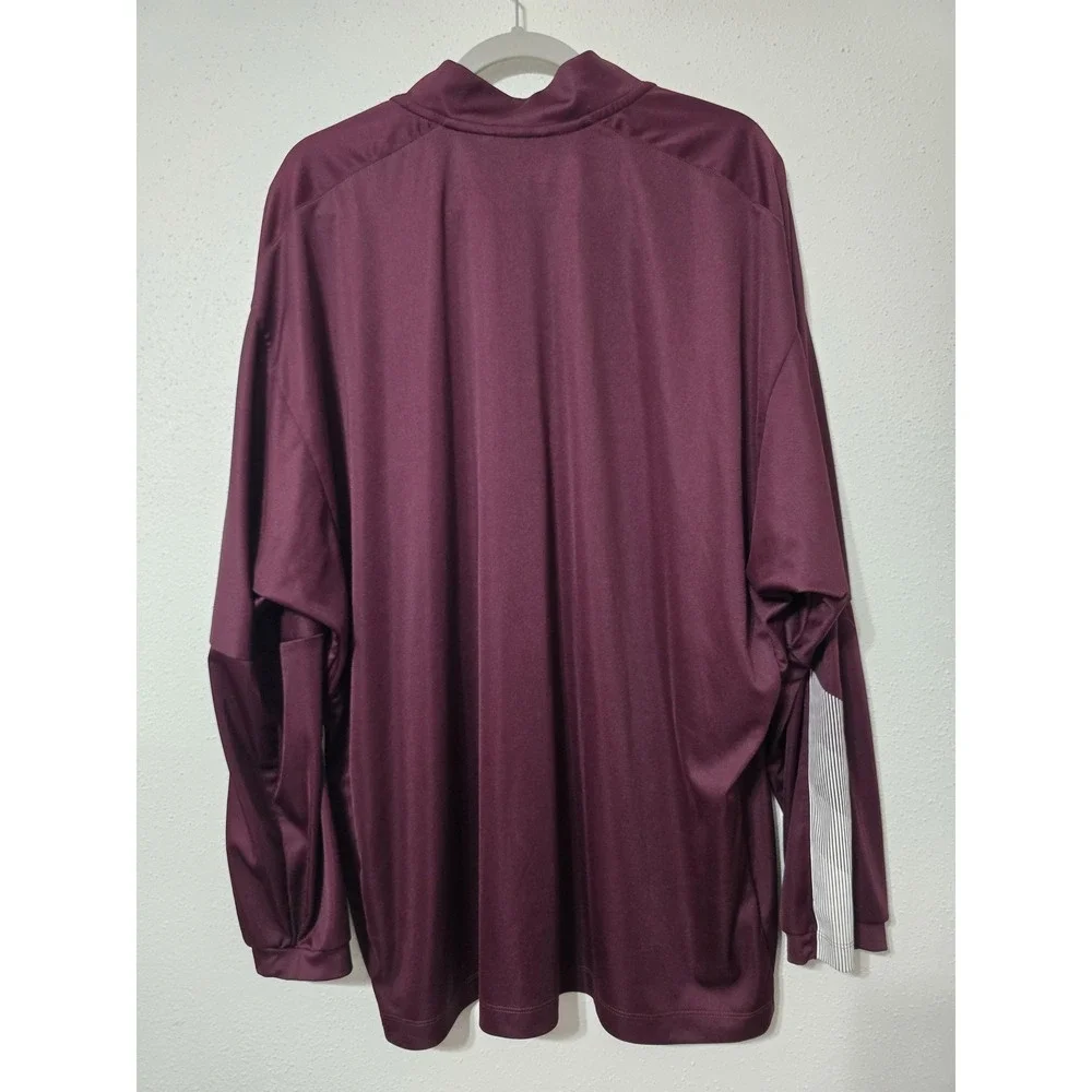 Texas A&M‎ Aggies Shirt Mens 2XL Red NCAA Football Adidas Primeblue 1/4 Zip